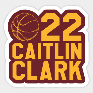 caitlin clark 22 Sticker